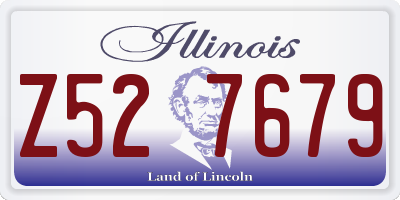 IL license plate Z527679