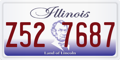 IL license plate Z527687