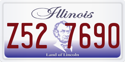 IL license plate Z527690