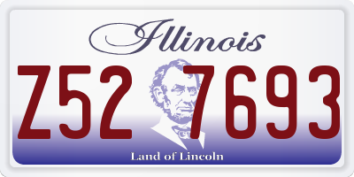 IL license plate Z527693