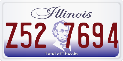 IL license plate Z527694