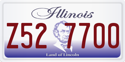 IL license plate Z527700