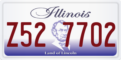 IL license plate Z527702