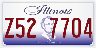 IL license plate Z527704