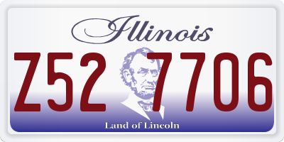 IL license plate Z527706