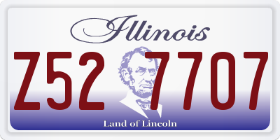 IL license plate Z527707