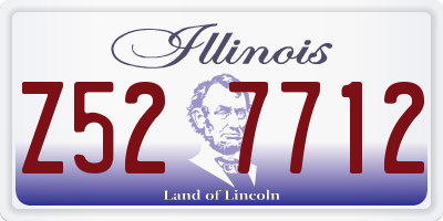 IL license plate Z527712