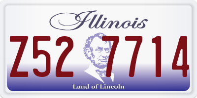 IL license plate Z527714