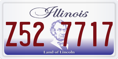 IL license plate Z527717