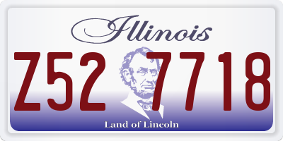 IL license plate Z527718