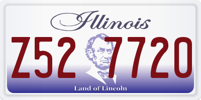IL license plate Z527720