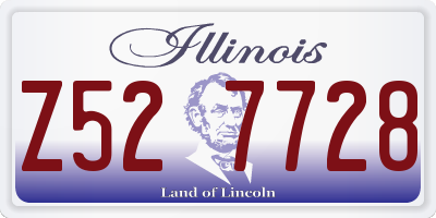 IL license plate Z527728