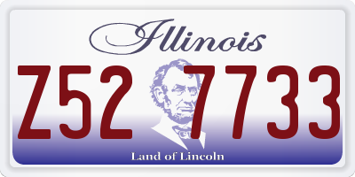 IL license plate Z527733