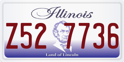 IL license plate Z527736