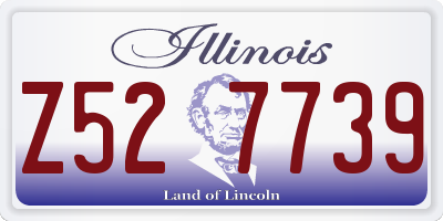 IL license plate Z527739