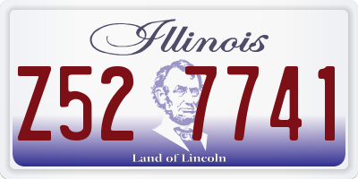 IL license plate Z527741
