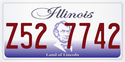 IL license plate Z527742