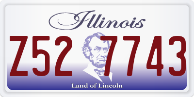 IL license plate Z527743