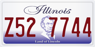 IL license plate Z527744