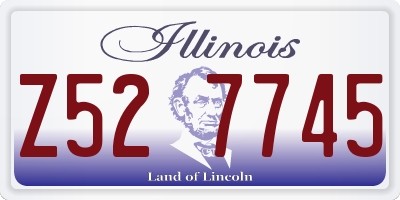 IL license plate Z527745