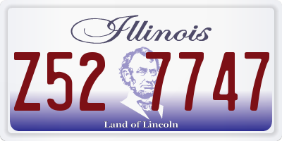IL license plate Z527747