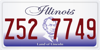 IL license plate Z527749