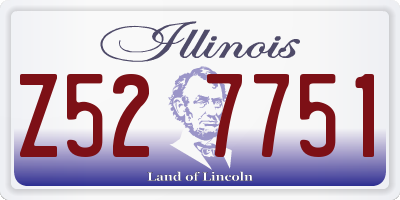IL license plate Z527751