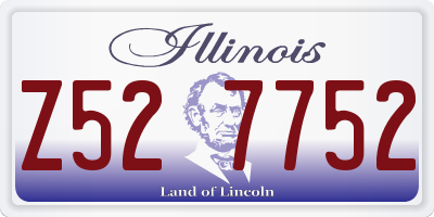 IL license plate Z527752