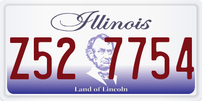 IL license plate Z527754