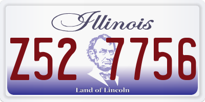 IL license plate Z527756