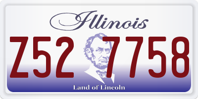 IL license plate Z527758