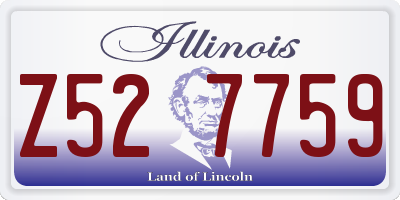 IL license plate Z527759