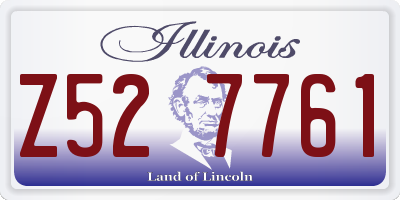 IL license plate Z527761