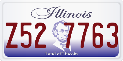 IL license plate Z527763