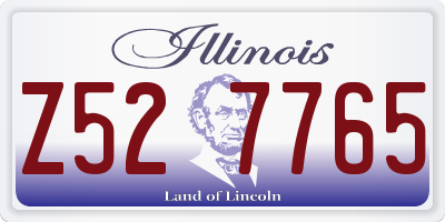 IL license plate Z527765