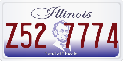 IL license plate Z527774