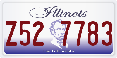 IL license plate Z527783