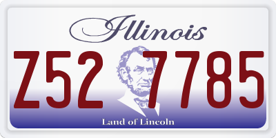 IL license plate Z527785