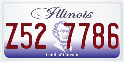 IL license plate Z527786