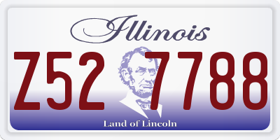 IL license plate Z527788
