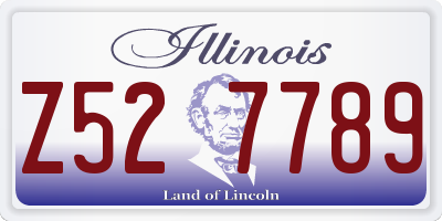 IL license plate Z527789