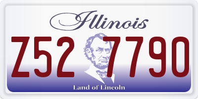IL license plate Z527790