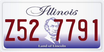 IL license plate Z527791