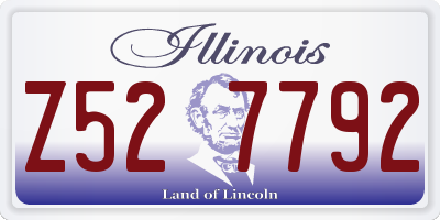 IL license plate Z527792