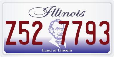 IL license plate Z527793