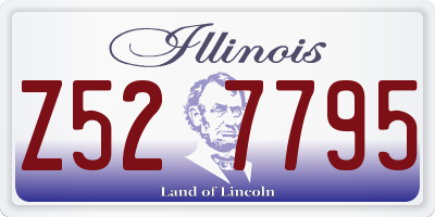 IL license plate Z527795