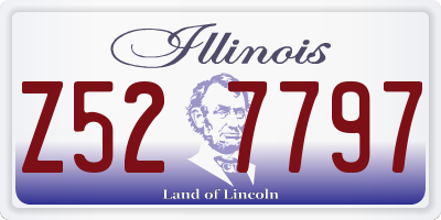 IL license plate Z527797