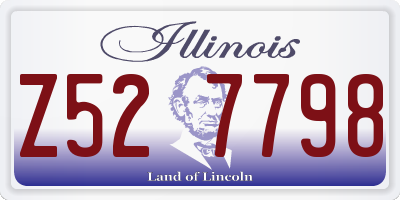 IL license plate Z527798
