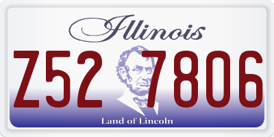 IL license plate Z527806