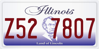 IL license plate Z527807